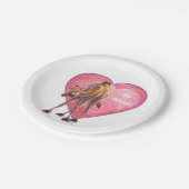 Camel Valentijnsdag Papieren Bordje (Gekanteld)