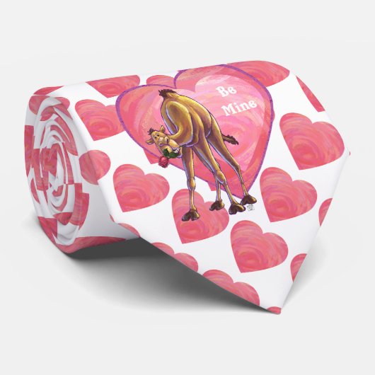 Camel Valentijnsdag Stropdas (Opgerold)
