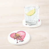 Camel Valentijnsdag Zandsteen Onderzetter (Zijkant)