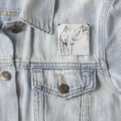 Camel Vierkante Button 5,1 Cm (In situ)