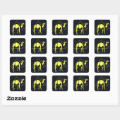 Camel Vierkante Sticker (Vel)