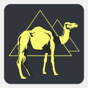 Camel Vierkante Sticker