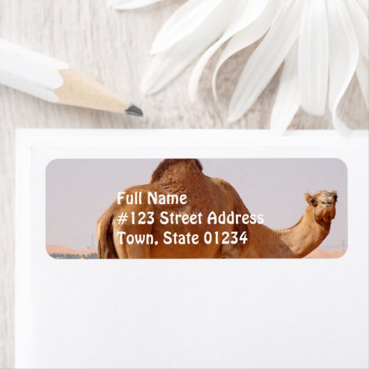 Camel voor Arabieren Retouradreslabel Etiket (Insitu)