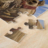 Camel voor de pyramiden van Giza, Egypte; Legpuzzel (Zijkant)