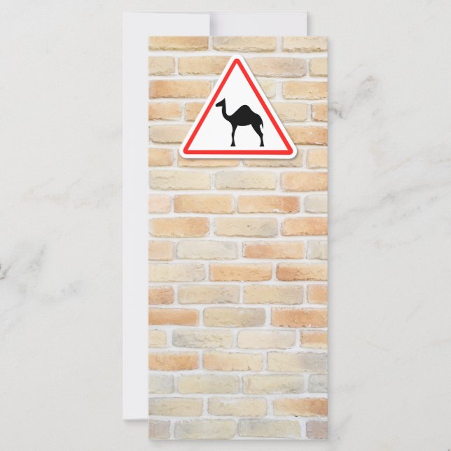 Camel-waarschuwingsbord (Voorkant)