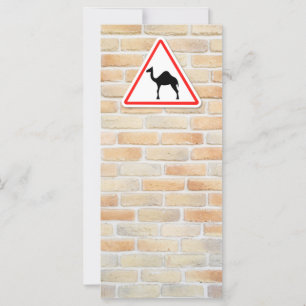 Camel-waarschuwingsbord