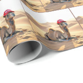 Camel Wearing a Red Retired Cap Cadeaupapier (Rol Hoek)