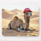 Camel Wearing a Red Retired Cap Muismat (Voorkant)
