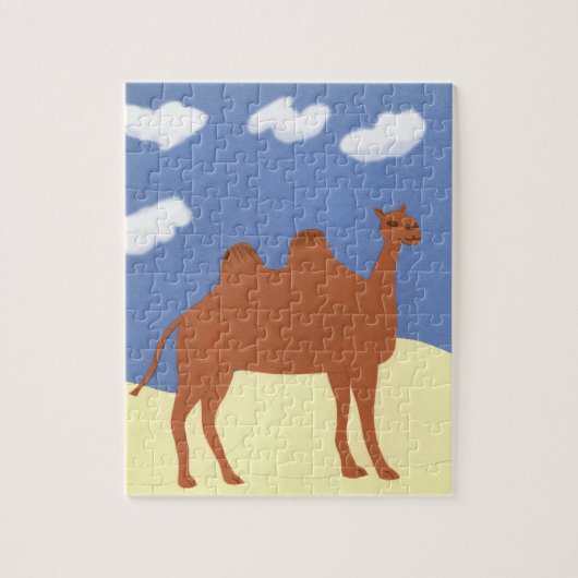 Camel Whimsical op Desert Dunes Legpuzzel (Verticaal)