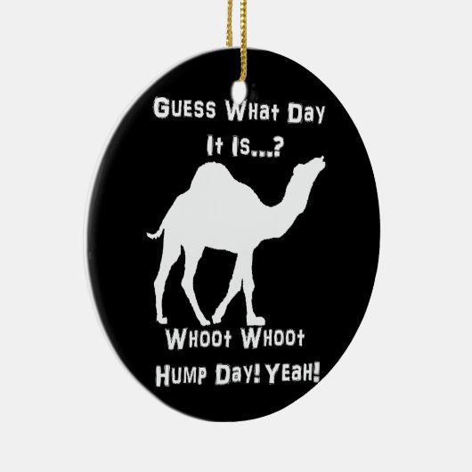 Camel White Hump Day Keramisch Ornament (Rechts)