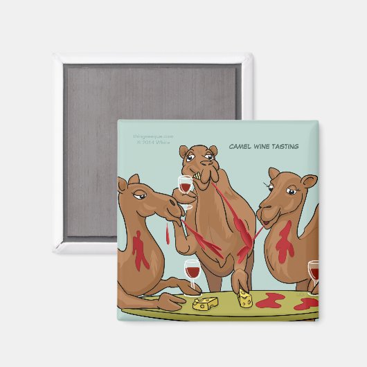 Camel wijnproeverij magneet (Voorkant / Achterkant)