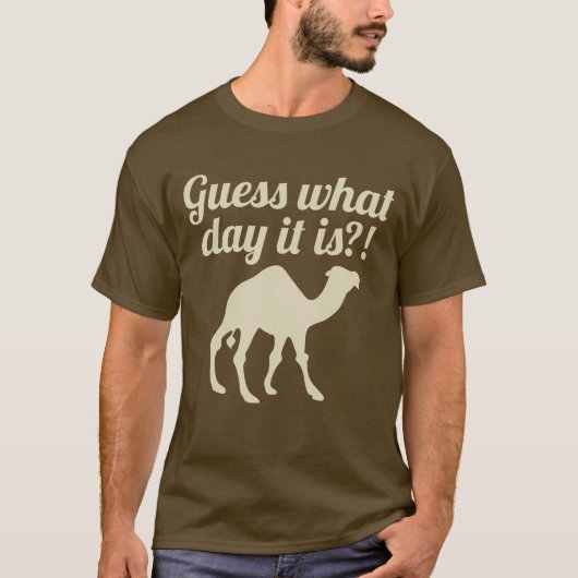 Camel Woensdag Hump Day Funny T-Shirt (Voorkant)
