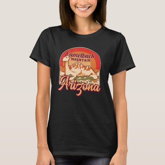 Camelback Mountain Arizona Echo Canyon Hiking T-shirt (Voorkant)