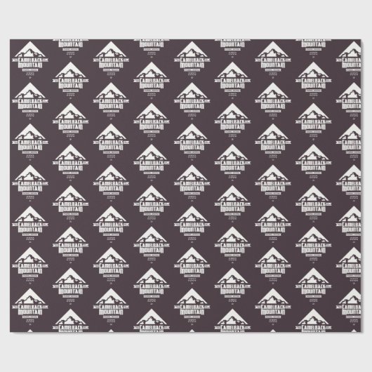Camelback Mountain (Donker) - Wrapping Paper Cadeaupapier (Vlak)