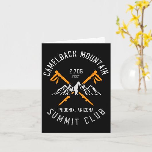 Camelback Mountain Hiking Phoenix Arizona Kaart (Gele Bloem)