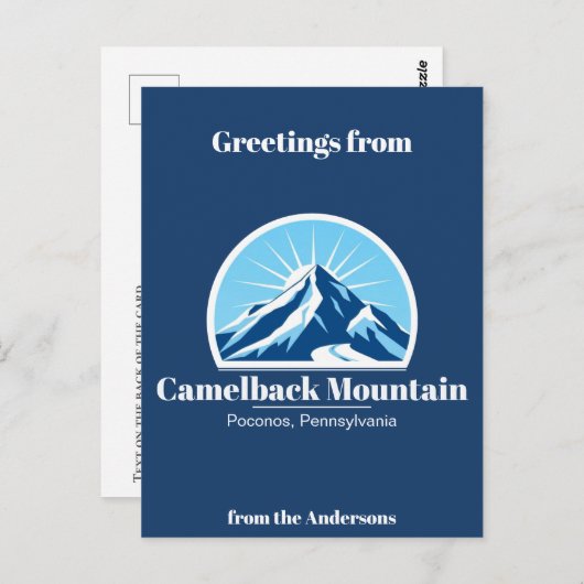 Camelback Mountain Poconos skigebied Briefkaart (Voorkant / Achterkant)