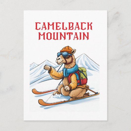 Camelback Mountain Ski Briefkaart (Voorkant)