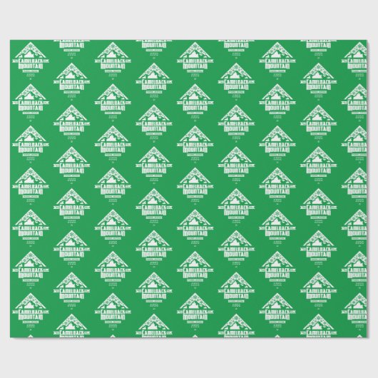 Camelback Mountain Xmas (groen) - Wrapping Paper Cadeaupapier (Vlak)