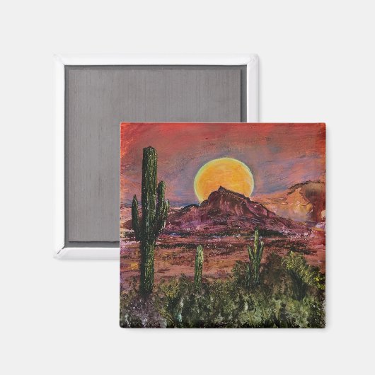 Camelback Sunset Magnet (Voorkant / Achterkant)