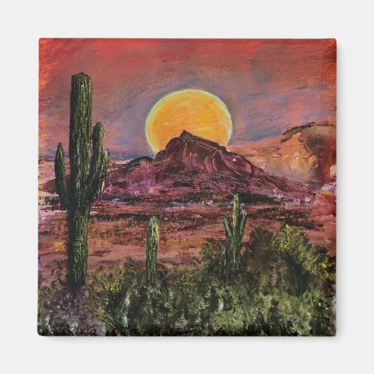 Camelback Sunset Magnet (Voorkant)