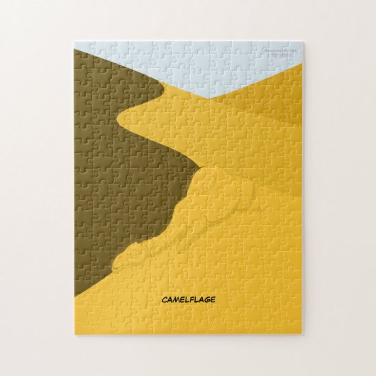 Camelflage Jigzaag Puzzle Legpuzzel (Verticaal)