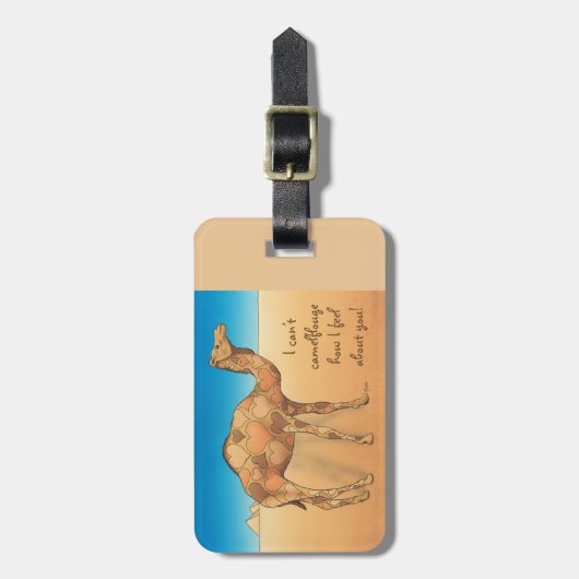 Camelflouge Bagagelabel (Voorkant verticaal)