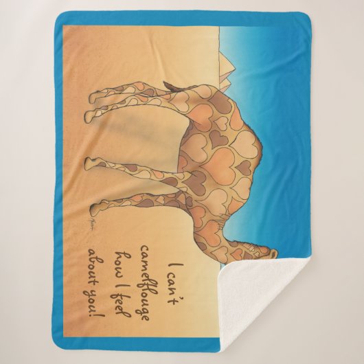 Camelflouge Sherpa Deken (Voorkant)