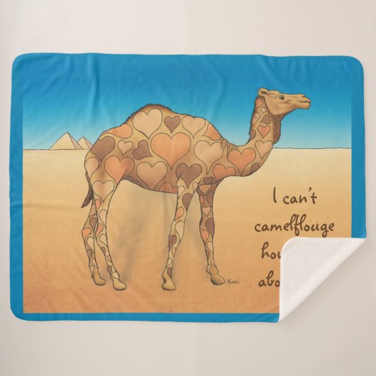 Camelflouge Sherpa Deken (Voorkant (horizontaal))