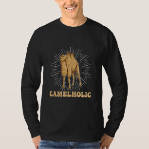 Camelholic woordspeling voor een bacterie t-shirt