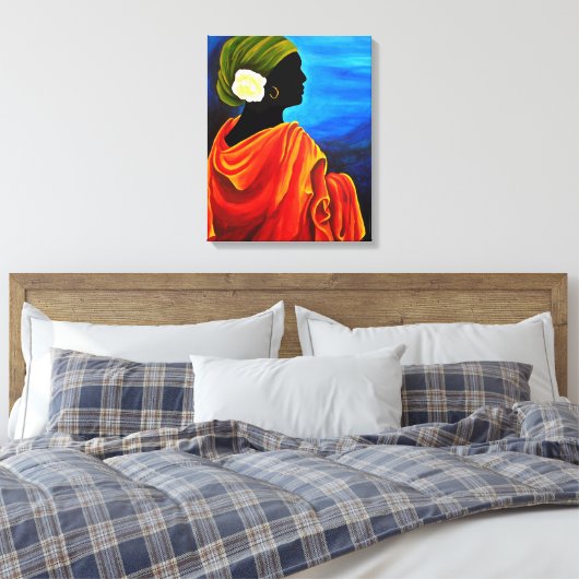 Camelia 2008 canvas afdruk (Insitu (Slaapkamer))