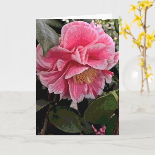 Camelia Kaart (Gele Bloem)