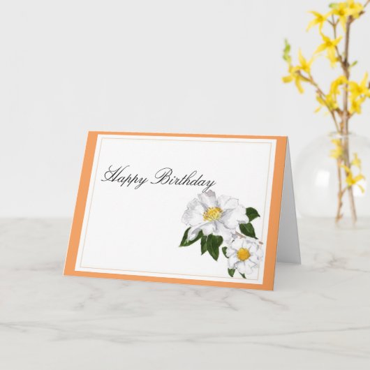 Camelia Kaart (Gele Bloem)