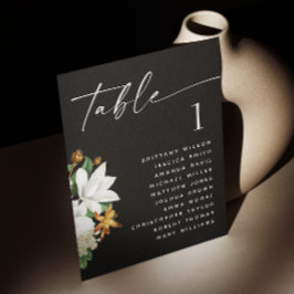 camelia. Zwarte bruiloft zitgrafiek Kaart