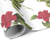 Camellia Bloem Patroon Cadeaupapier (Rol Hoek)