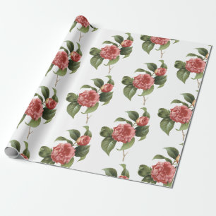Camellia Bloem Patroon Cadeaupapier