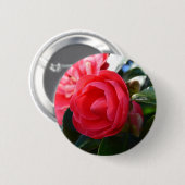 Camellia Blossom Ronde Button 5,7 Cm (Voorkant /achterkant)