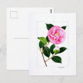 Camellia bord: Hanafuki Briefkaart (Voorkant / Achterkant)