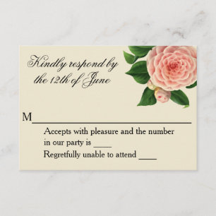 Camellia Botanical RSVP Kaartje