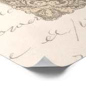 Camellia Chateau Chic Botanisch Poster (Hoek)