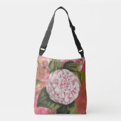  Camellia Elegante Antiek Botanische Collage Crossbody Tas (Voorkant)