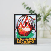 Camellia festival, Locarno, Zwitserland,  Briefkaart (Staand voorkant)