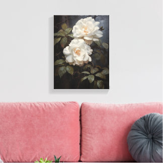  Camellia Flower Stretched Canvas Muurkunst