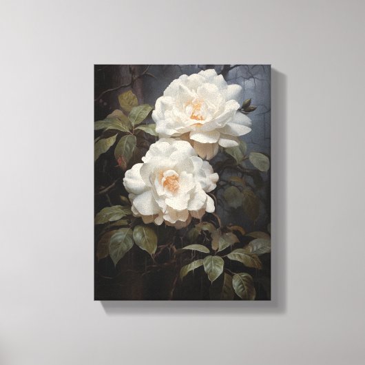 Camellia Flower Stretched Canvas Muurkunst (Voorkant)