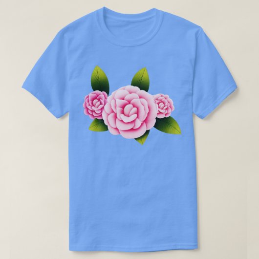 Camellia flower t-shirt (Design voorkant)