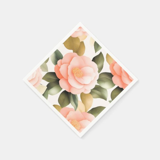  Camellia Flowers Servet (Hoek)