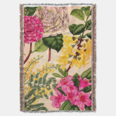 camellia, forsythia, rhododendron en acacia deken (Voorkant Verticaal)