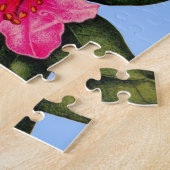 camellia, forsythia, rhododendron en acacia legpuzzel (Zijkant)
