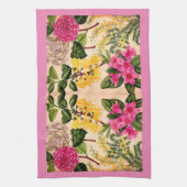 camellia, forsythia, rhododendron en acacia theedoek (Verticaal)