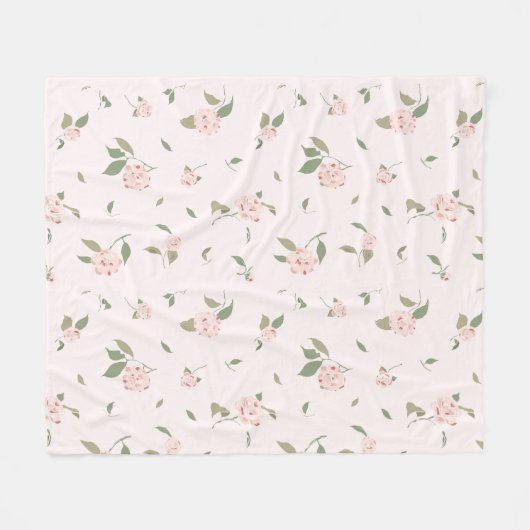 Camellia Garden Fleece Deken (Voorkant (Horizontaal))