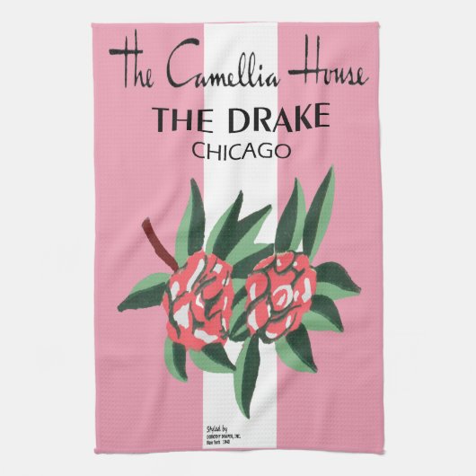 Camellia House, Drake Hotel, Chicago; 1940-1977 Theedoek (Verticaal)